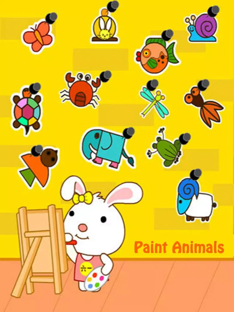 Paint Animals : Draw for Kids - Coloring Book iPad  Screenshots