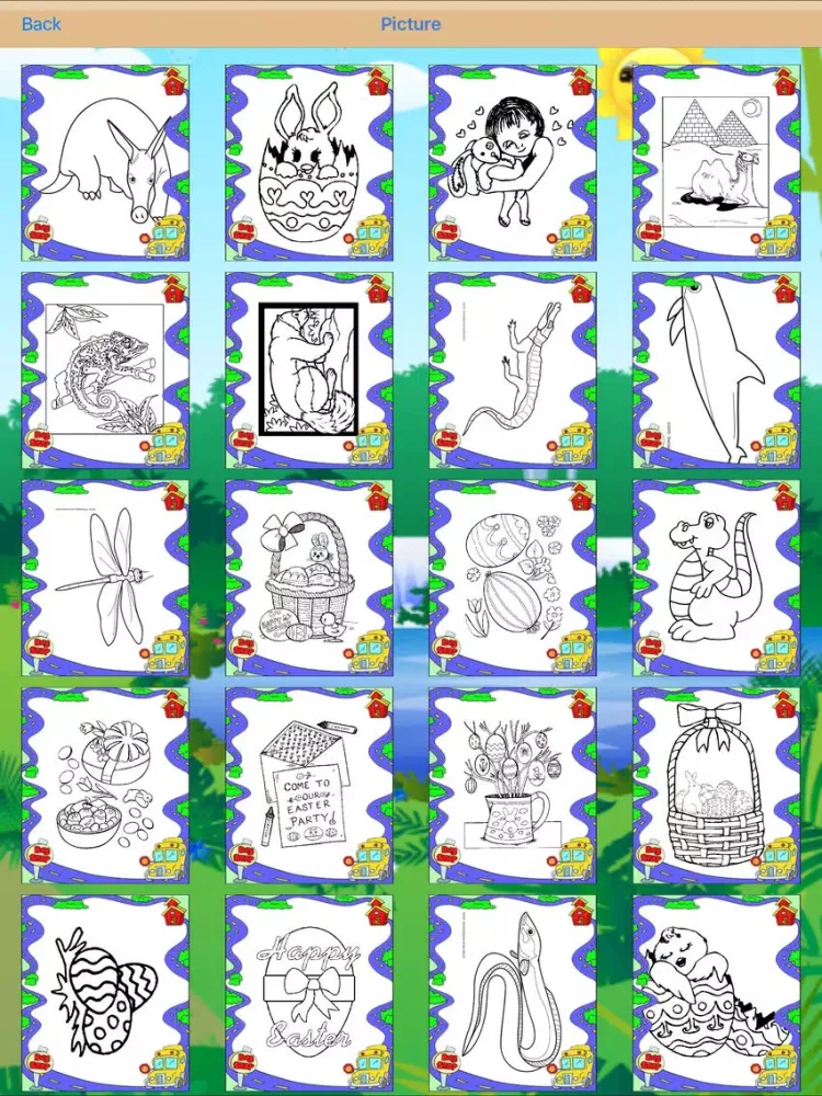 Paint Animals : Draw for Kids - Coloring Book iPad  Screenshots