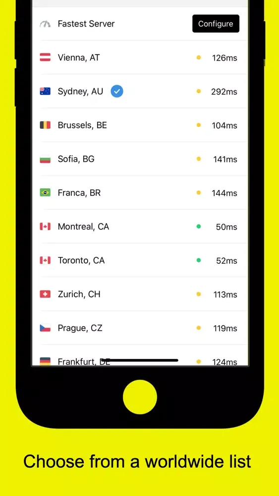 Zrzuty ekranu TomVPN