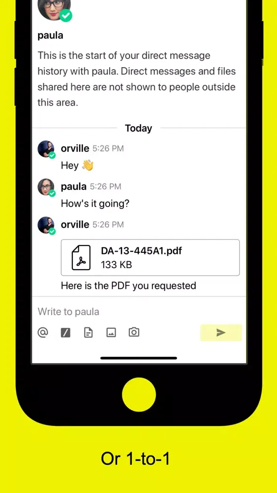 Capturas de pantalla de TomX - Team Messaging