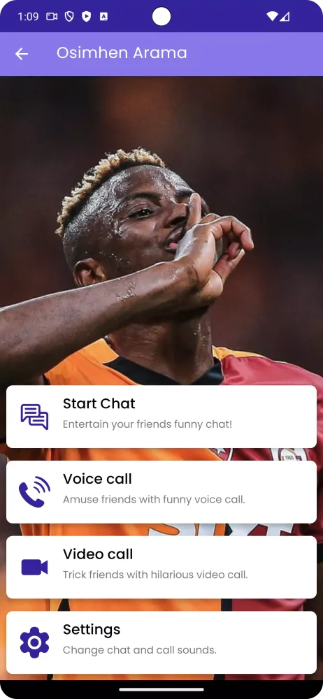 Victor Osimhen Fake Video Call 스크린샷