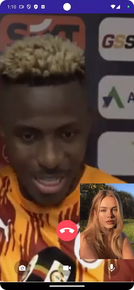 Victor Osimhen Fake Video Call 스크린샷