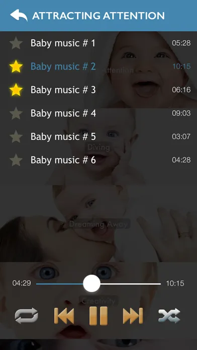 Capturas de tela do Baby Music Pro - Bed companion