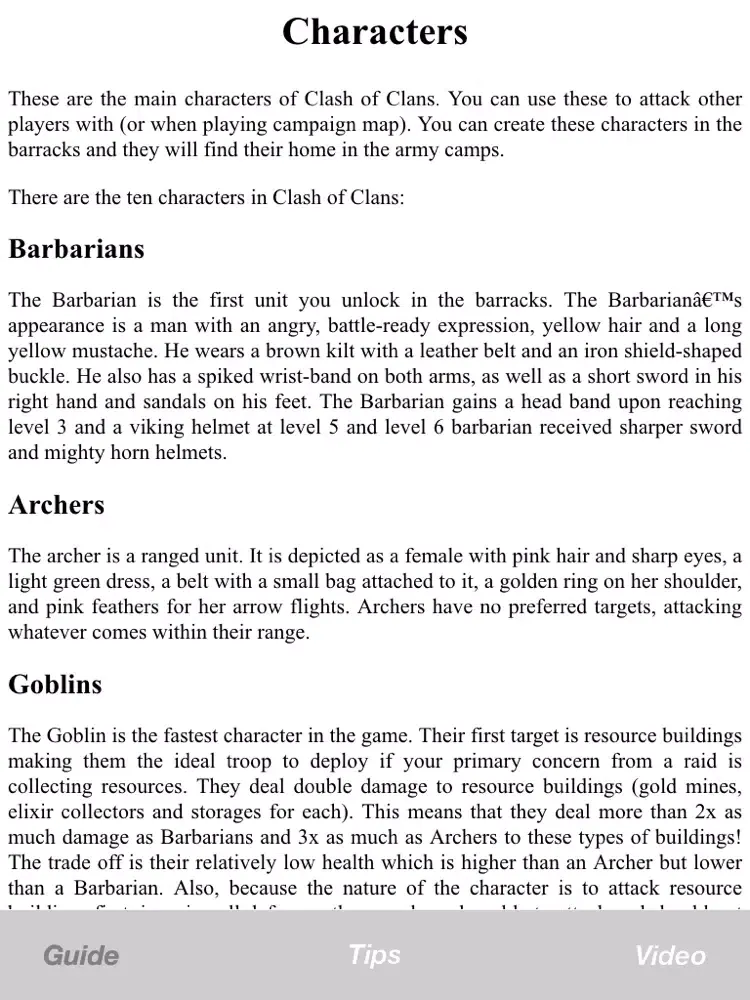 Скриншоты Guide & Cheats for Clash of Clans Game – Full Strategy walkthrough iPad 