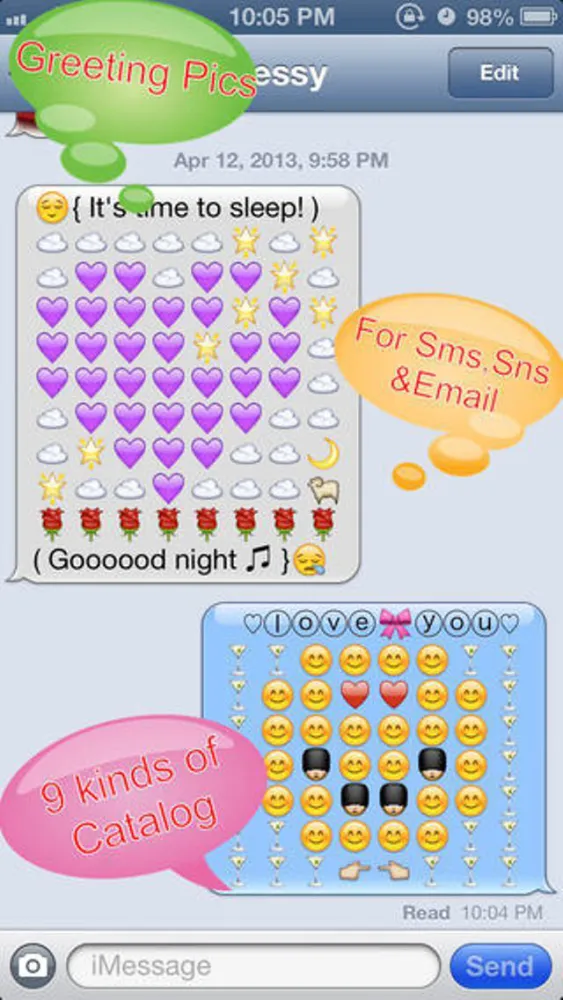 Tangkapan layar Emoji Keyboard 2 Art HD - Emoticon Icons & Text Pics for WhatsApp & Chats