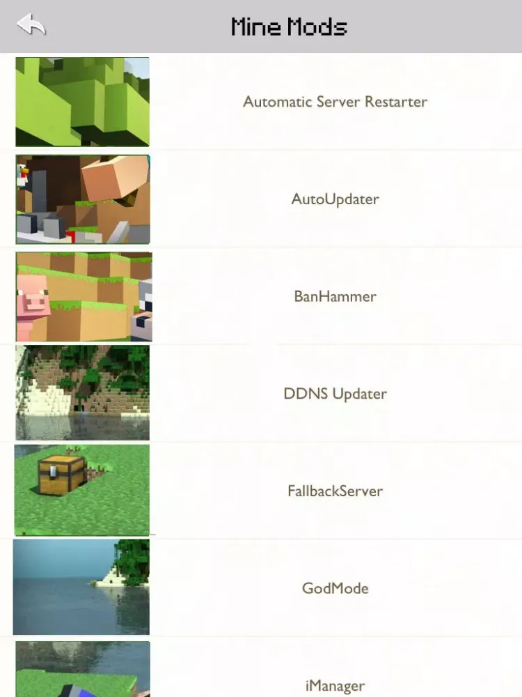 Mods Guide for PocketMine Minecraft Server Free iPad 应用截图