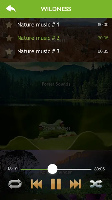 Скриншоты Nature Music - Relaxing Sounds