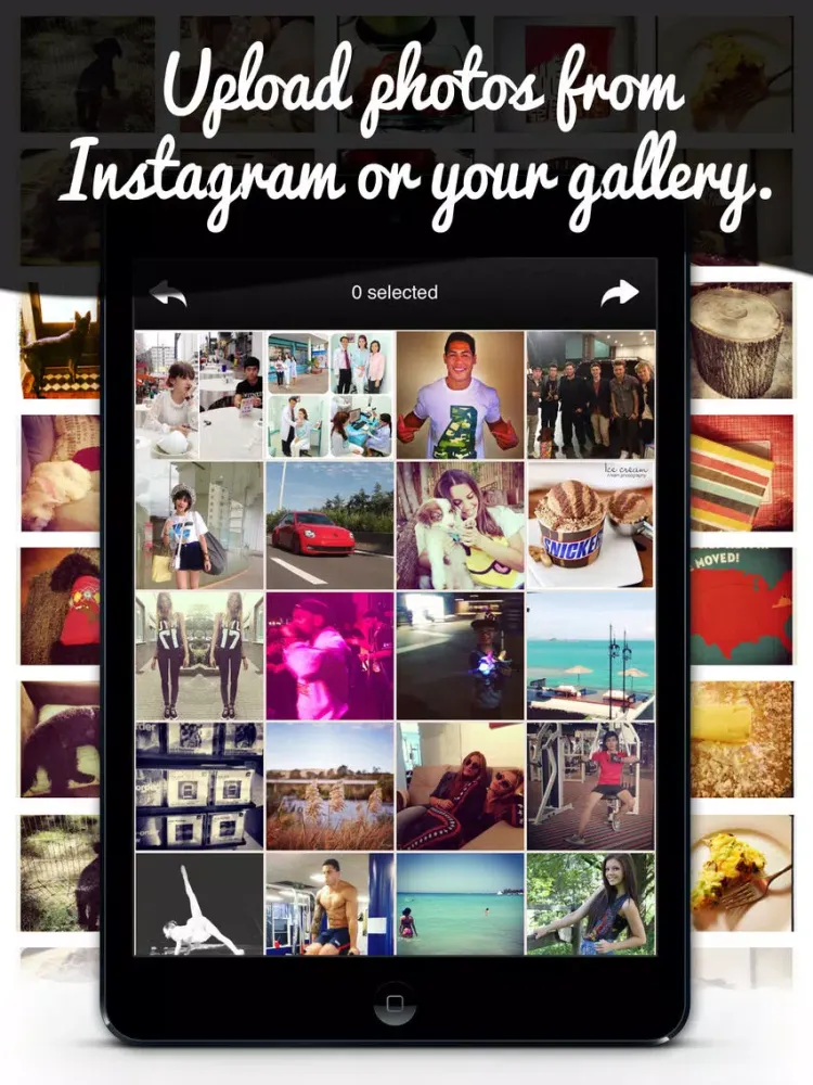 Slidergram - Video Slideshows Collage iPad  Screenshots