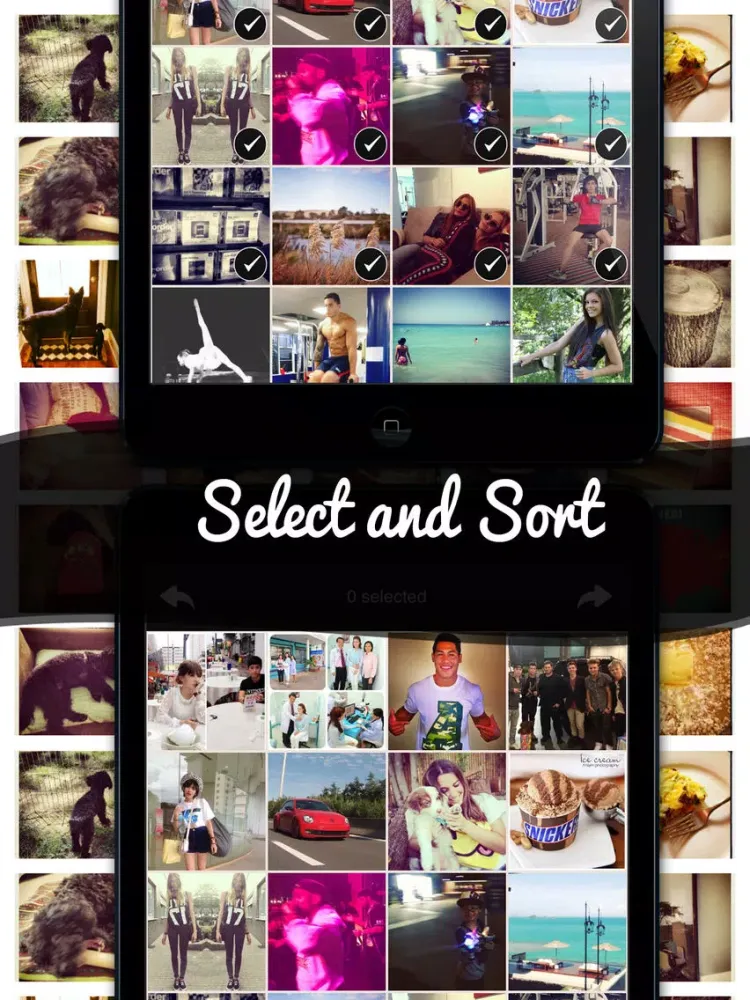 Slidergram - Video Slideshows Collage iPad  Screenshots