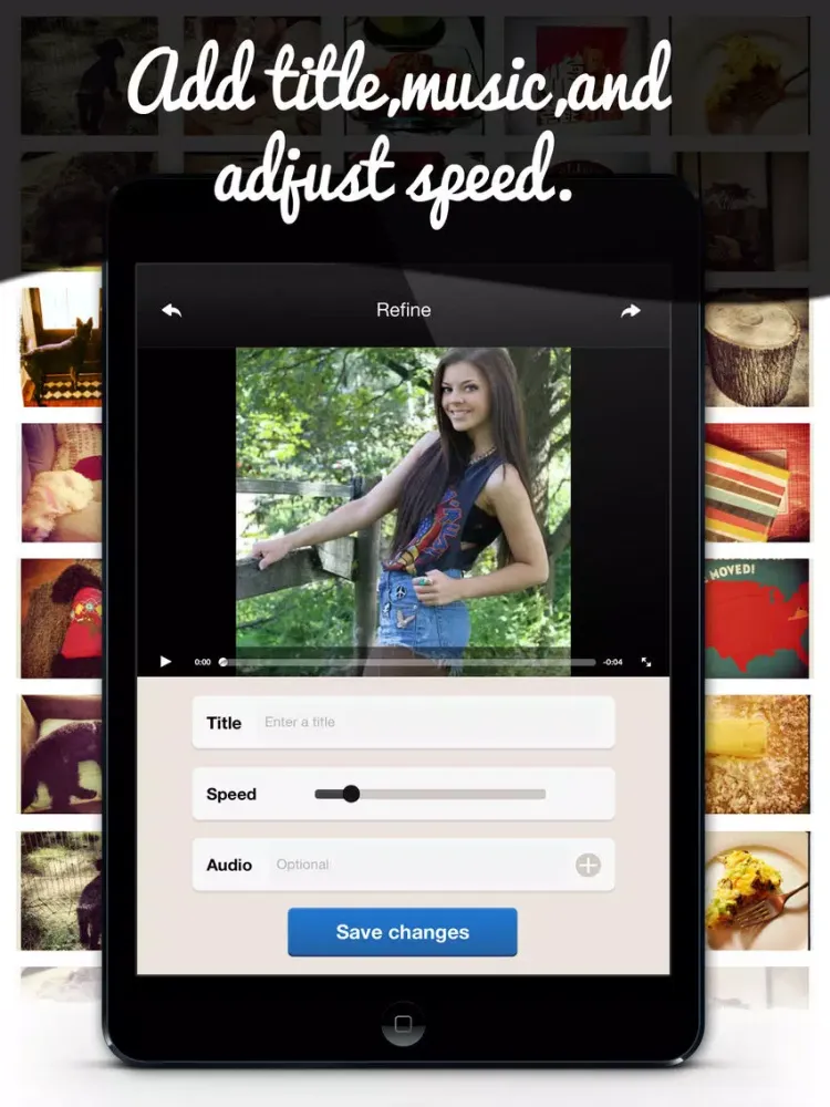Slidergram - Video Slideshows Collage iPad  Screenshots