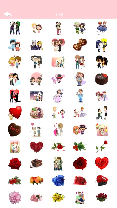 LOVE Stickers & Emoji Art應用截圖