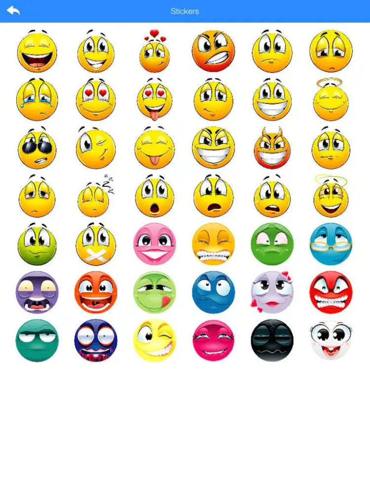 Скриншоты Stickers for WhatsApp, Messages, Facebook & Twitter Pro iPad 
