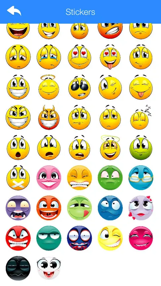 Скриншоты Stickers for WhatsApp, Messages, Facebook & Twitter Pro