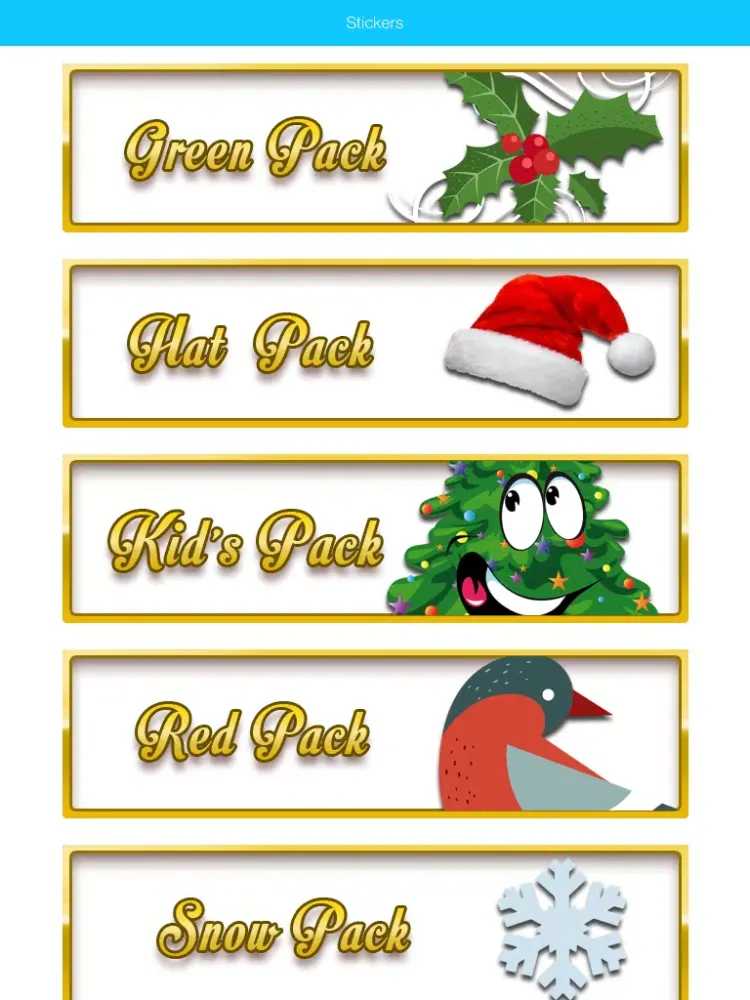 Capturas de tela do Christmas Stickers & Emoji for WhatsApp and Chats 2016 Edition iPad 