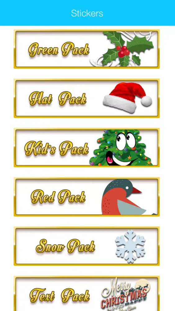 Capturas de tela do Christmas Stickers & Emoji for WhatsApp and Chats 2016 Edition