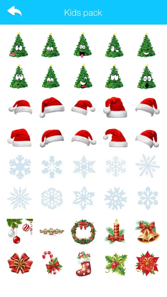 Capturas de tela do Christmas Stickers & Emoji for WhatsApp and Chats 2016 Edition