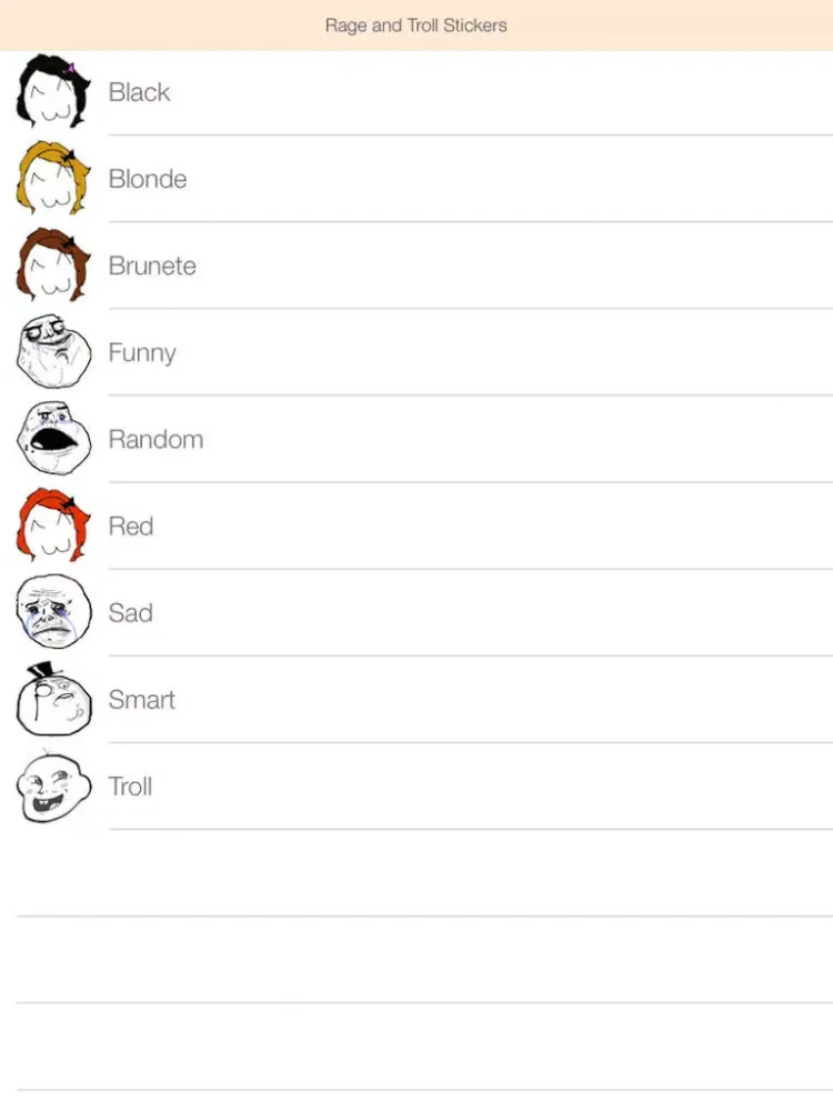 Funny Rage Stickers & Troll Faces Pro - for WhatsApp & All Messengers! iPad  স্ক্রিনশট