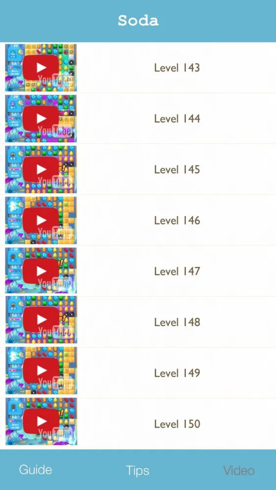 Guide & Video Tips for Candy Crush Soda Saga - Full strategy walkthrough. スクリーンショット