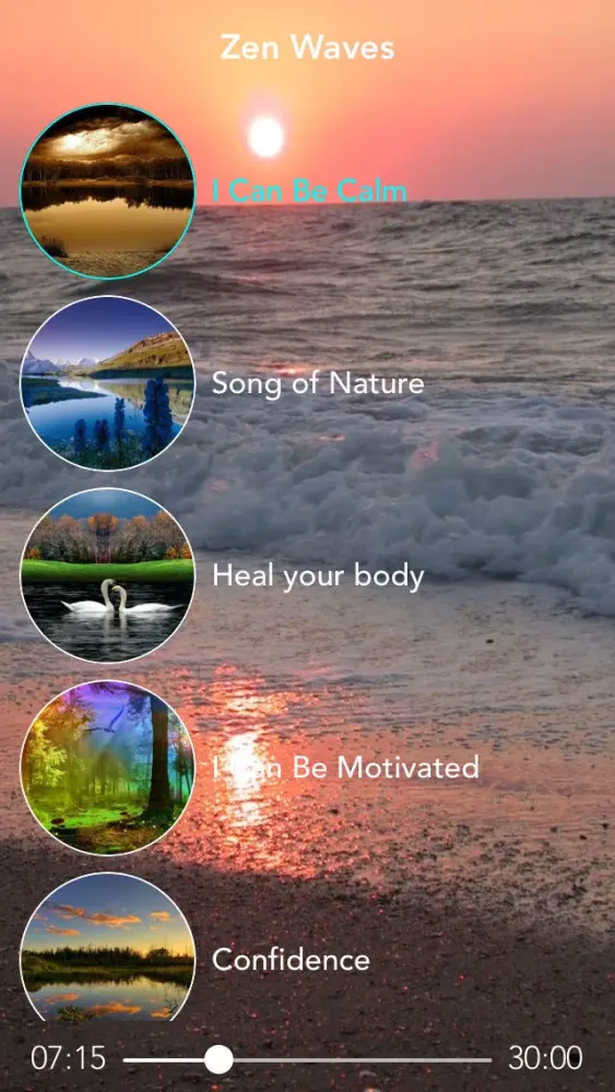 Zen Waves Pro - Ambient Music to Reduce Stress, Guided Meditation and Relaxation 스크린샷