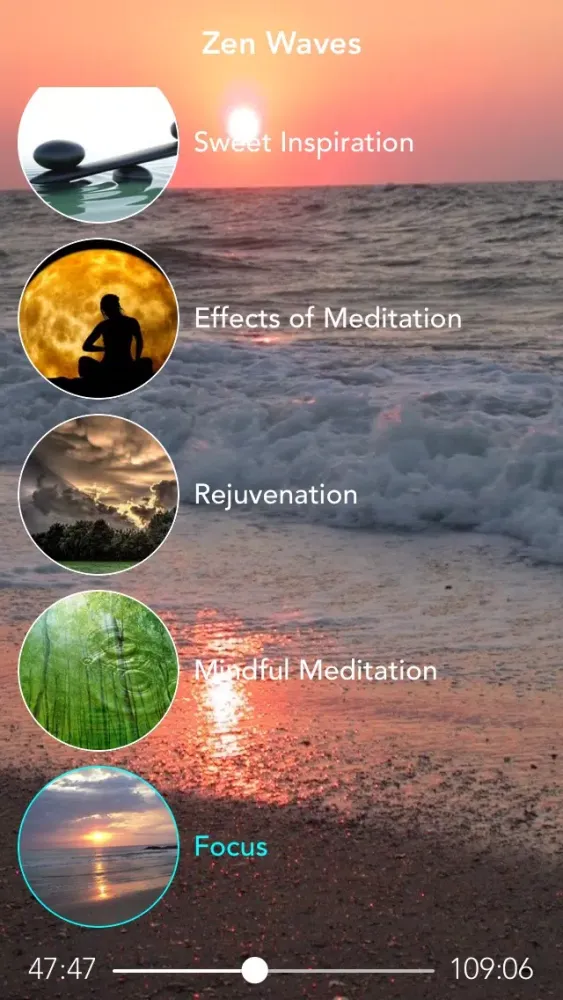 Zen Waves Pro - Ambient Music to Reduce Stress, Guided Meditation and Relaxation 스크린샷