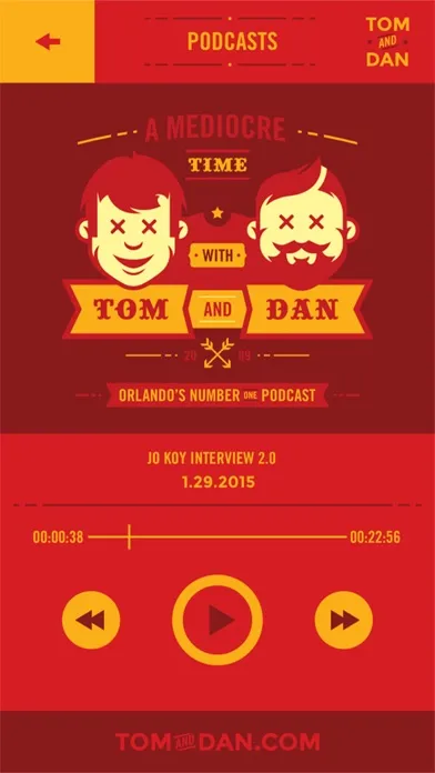 Capturas de pantalla de Tom and Dan Mediocre App