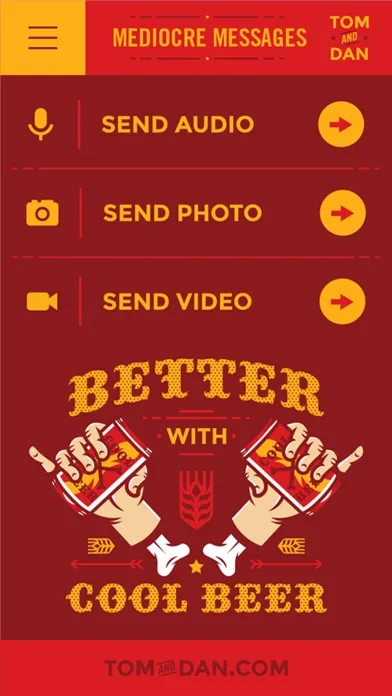 Capturas de pantalla de Tom and Dan Mediocre App
