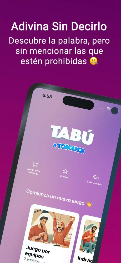 Zrzuty ekranu Tabú por Tomanji