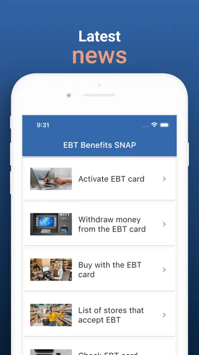 Скриншоты EBT Benefits SNAP 2024