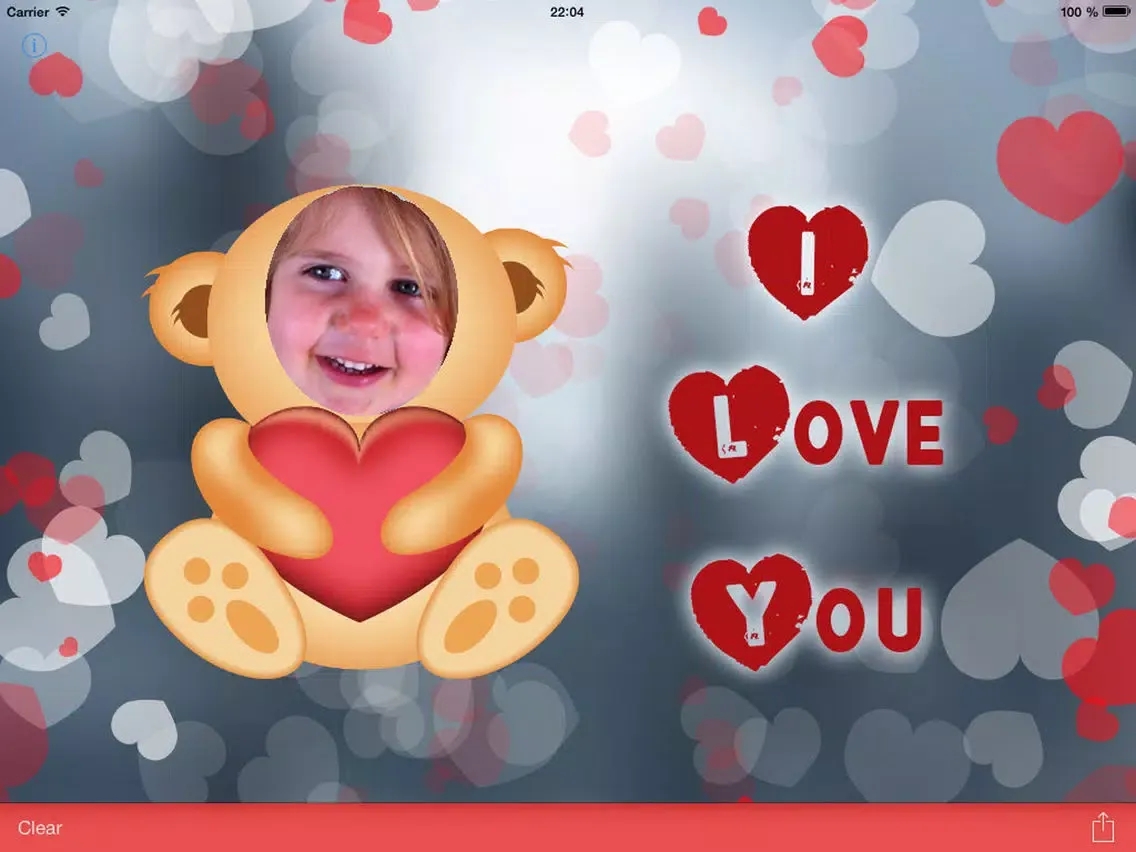 I Love You - Love Card Maker for Valentines Day iPad  स्क्रीनशॉट