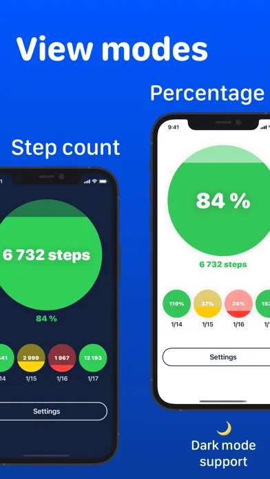 Steps Goal Screenshots