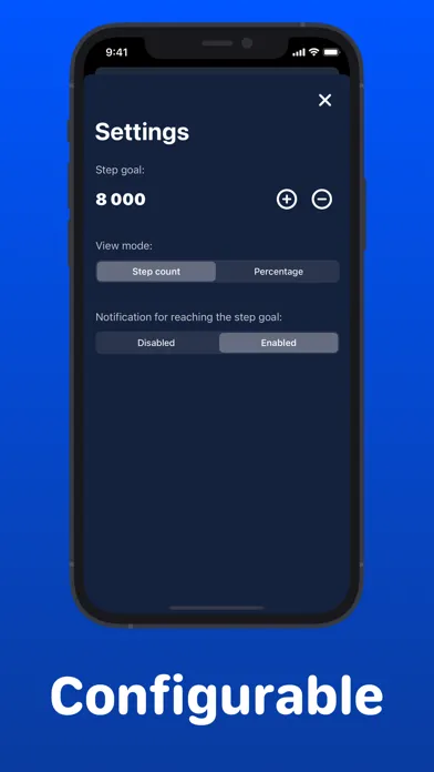 Steps Goal Screenshots