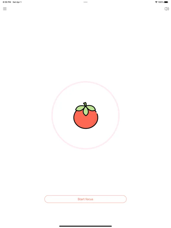 Capturas de tela do Focus Tomato iPad 