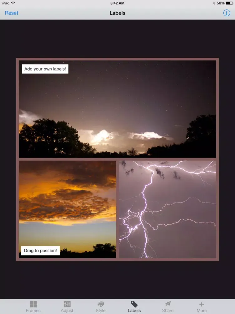 Ảnh chụp màn hình của Photo Collage Factory Pro iPad 