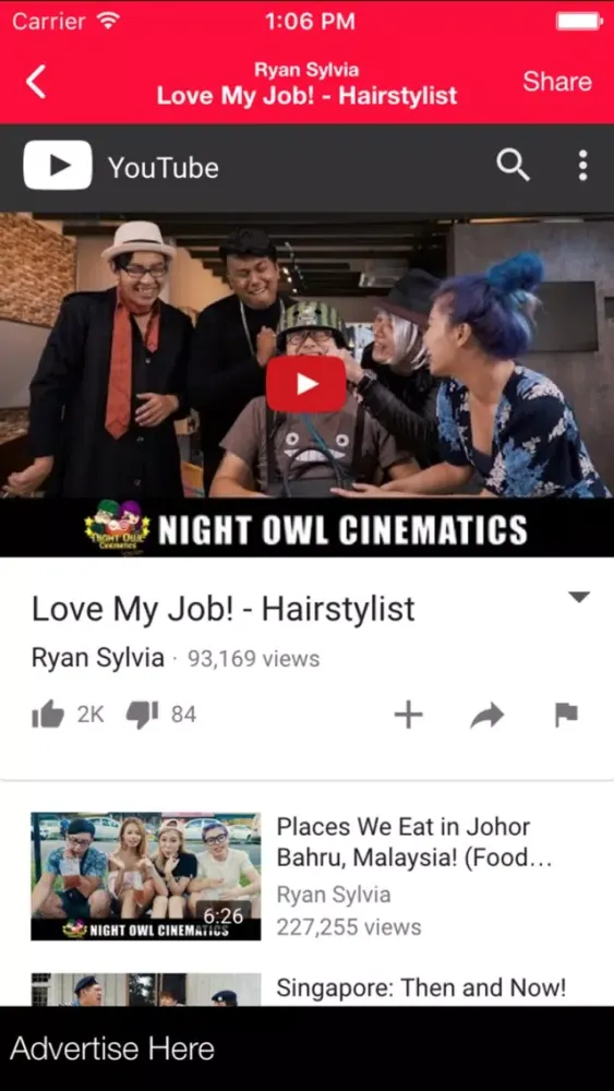 Malaysia Singapore Youtubers 스크린샷