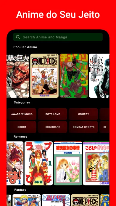 Tomato : Animes e Mangás 스크린샷