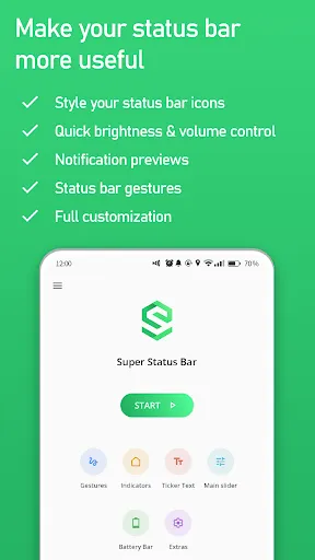 Super Status Bar - Customize Screenshots