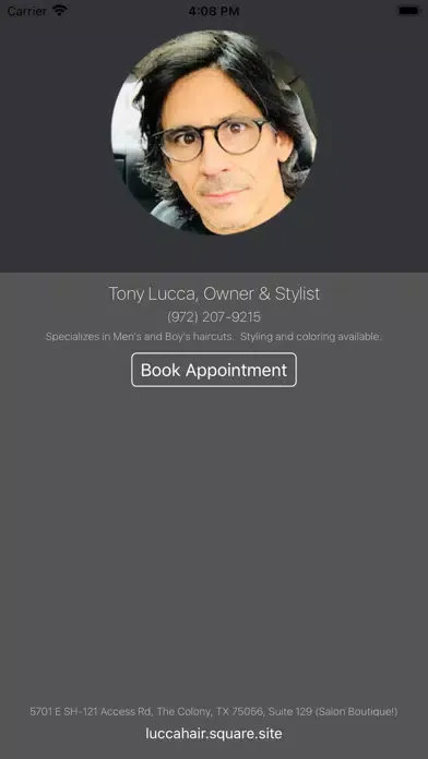 Tonys Hair Co应用截图
