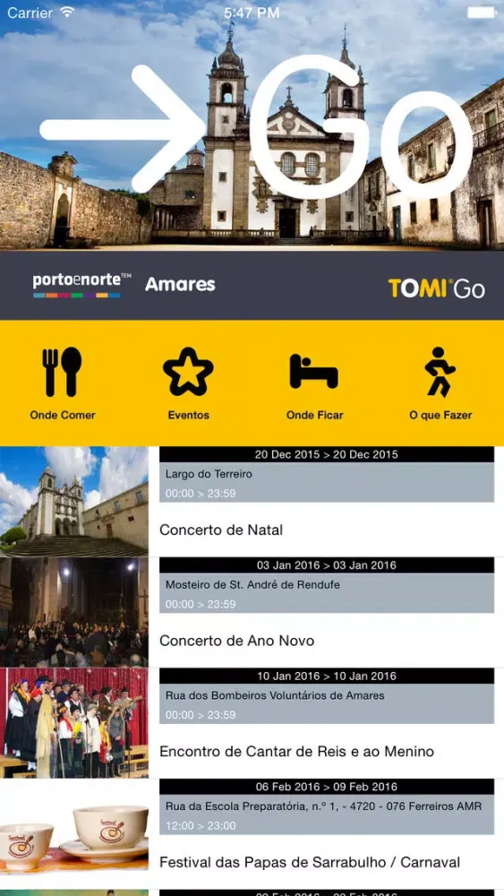 Zrzuty ekranu TPNP TOMI Go Amares