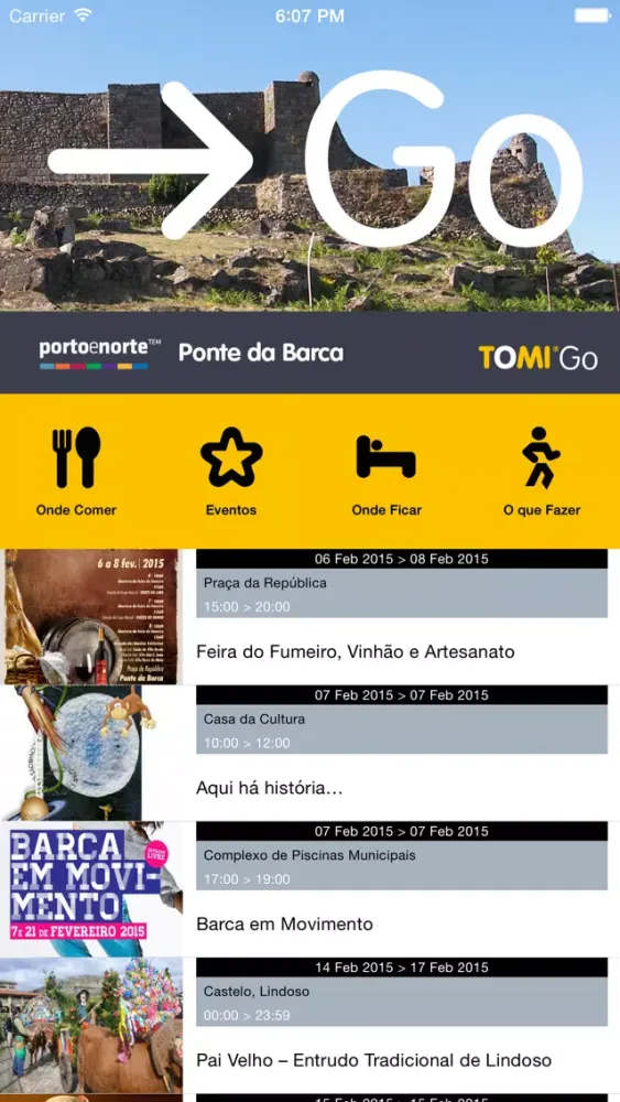 Zrzuty ekranu TPNP TOMI Go Ponte da Barca