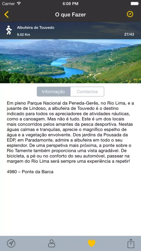 Zrzuty ekranu TPNP TOMI Go Ponte da Barca