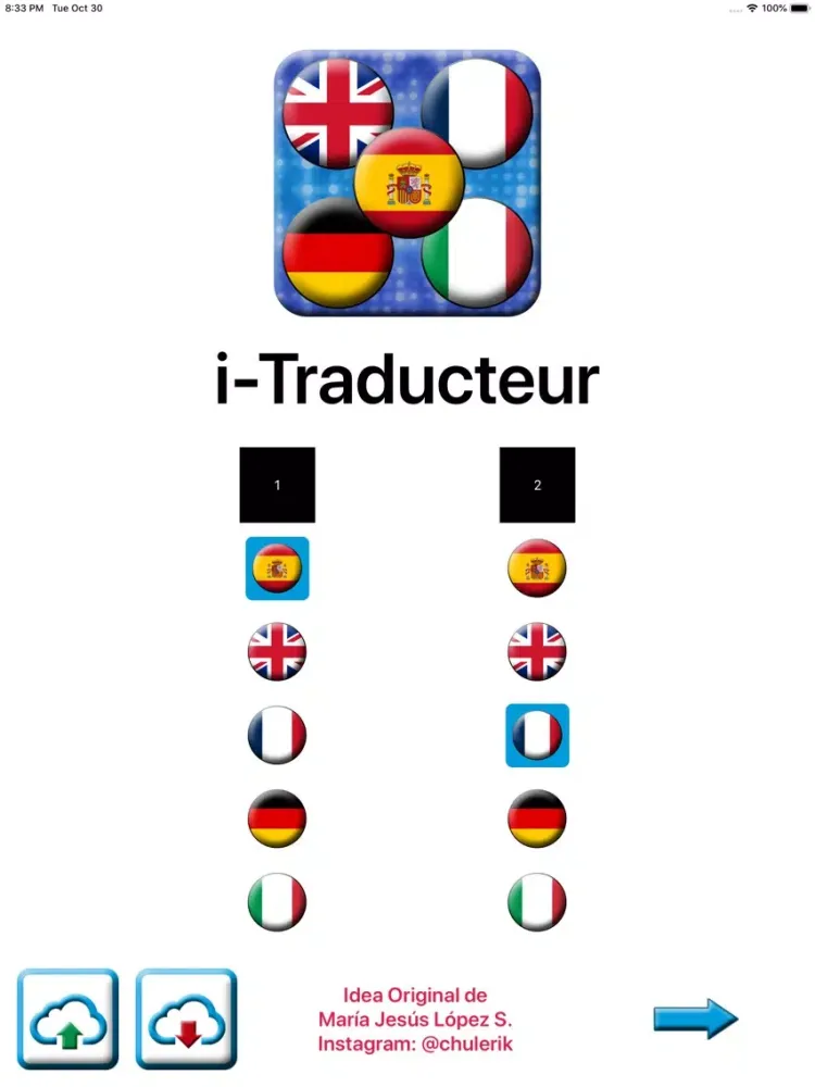Screenshot di i-Traducteur iPad 