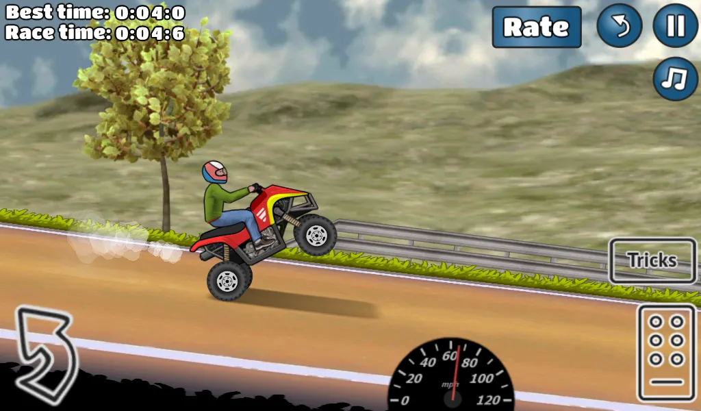 Capturas de tela do Wheelie Challenge