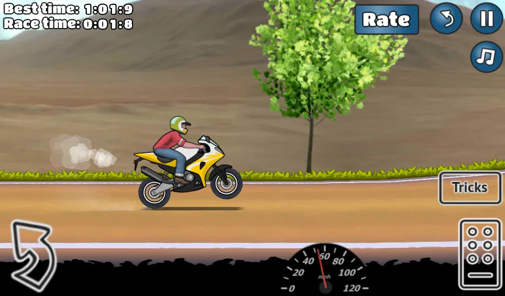Capturas de tela do Wheelie Challenge