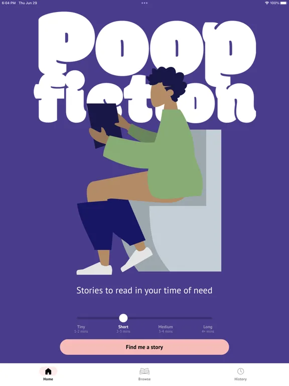 Poop Fiction: Toilet Reading iPad  Screenshots