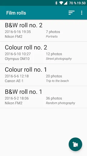 Exif Notes Screenshots