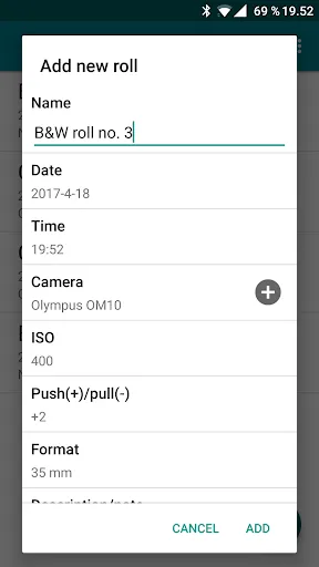 Exif Notes Screenshots