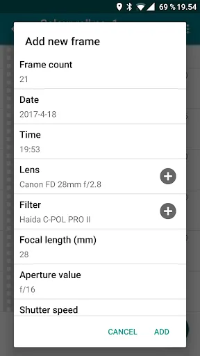 Exif Notes Screenshots