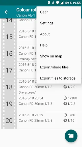 Exif Notes Screenshots