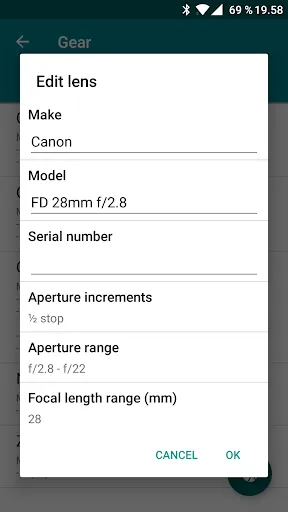 Exif Notes Screenshots