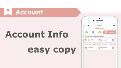 Captures d'écran de MEMORU PLUS / Simple Note App